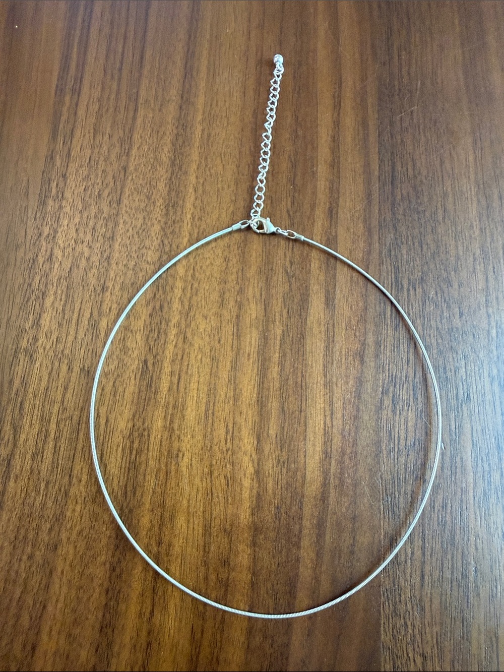 Silver Minimalist Choker Necklace
